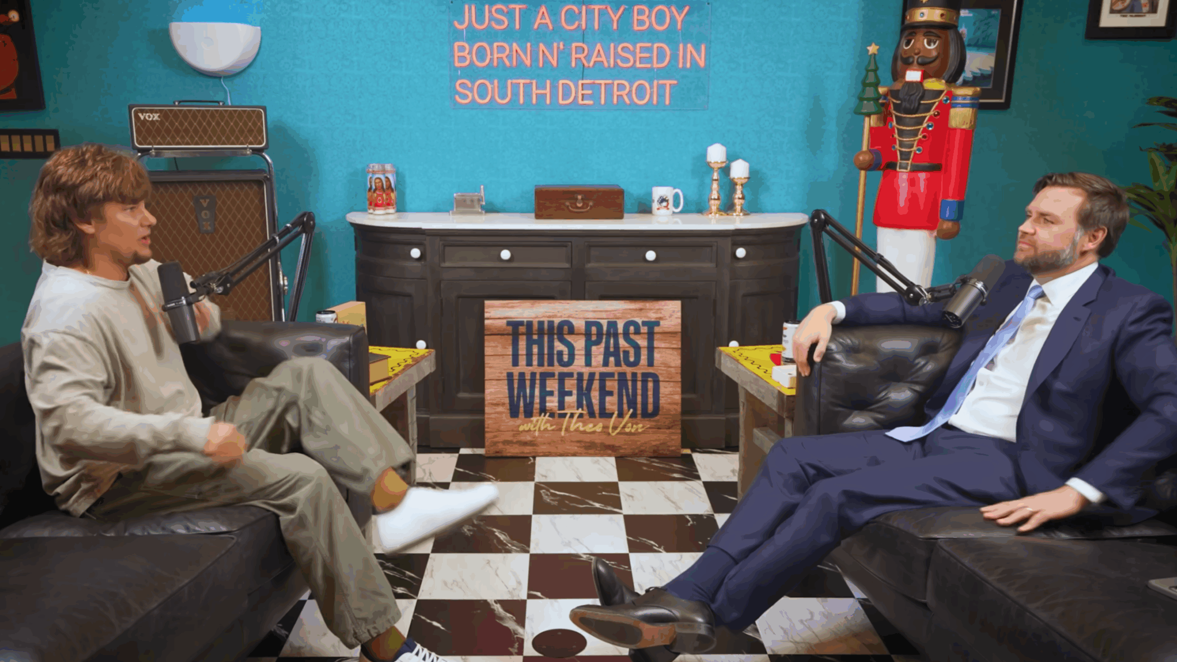 Podcaster Theo Von hosted Vice President JD Vance on his show on June 7, 2025. (Screenshot)